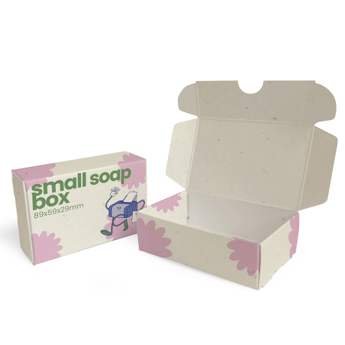 Small Flip-Lid Soap Box - Recycled - 89x59x29mm