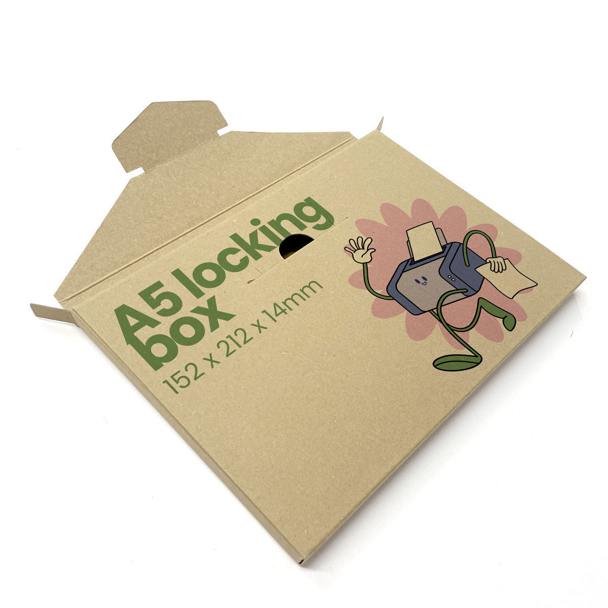 Printed A5 No-Glue Locking Box - 152 x 212 x 14mm