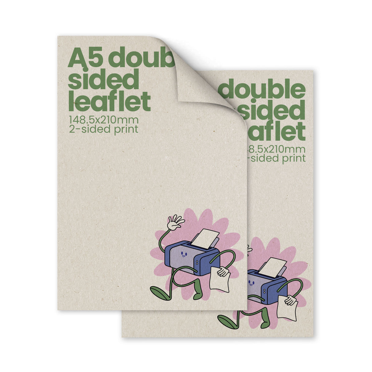 Double-Sided A5 Recycled Printed Flyer - 148.5 x 210mm