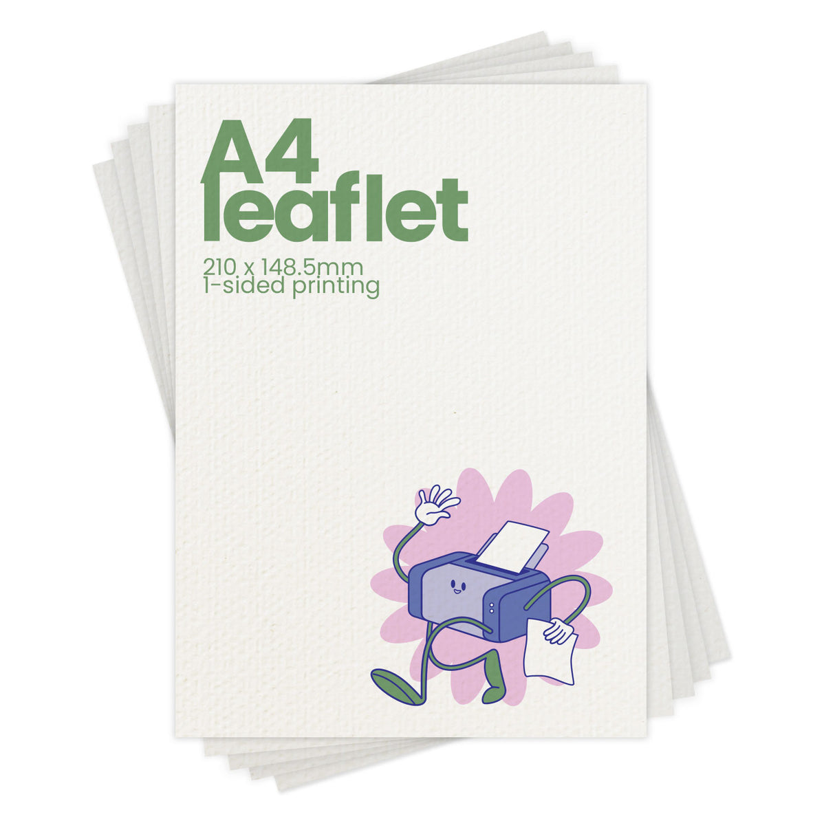 Single-Sided A4 Recycled Printed Leaflet - 210 x 297mm