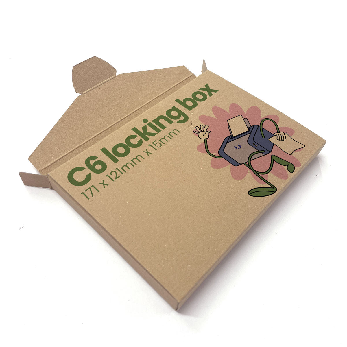 Printed C6 No-Glue Locking Box - 171 x 121mm x 15mm