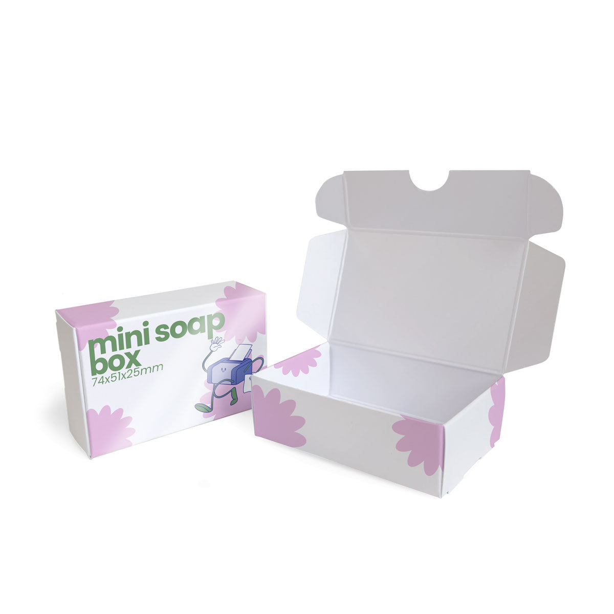 Mini Flip-Lid Soap Box - Recycled - 74x51x25mm