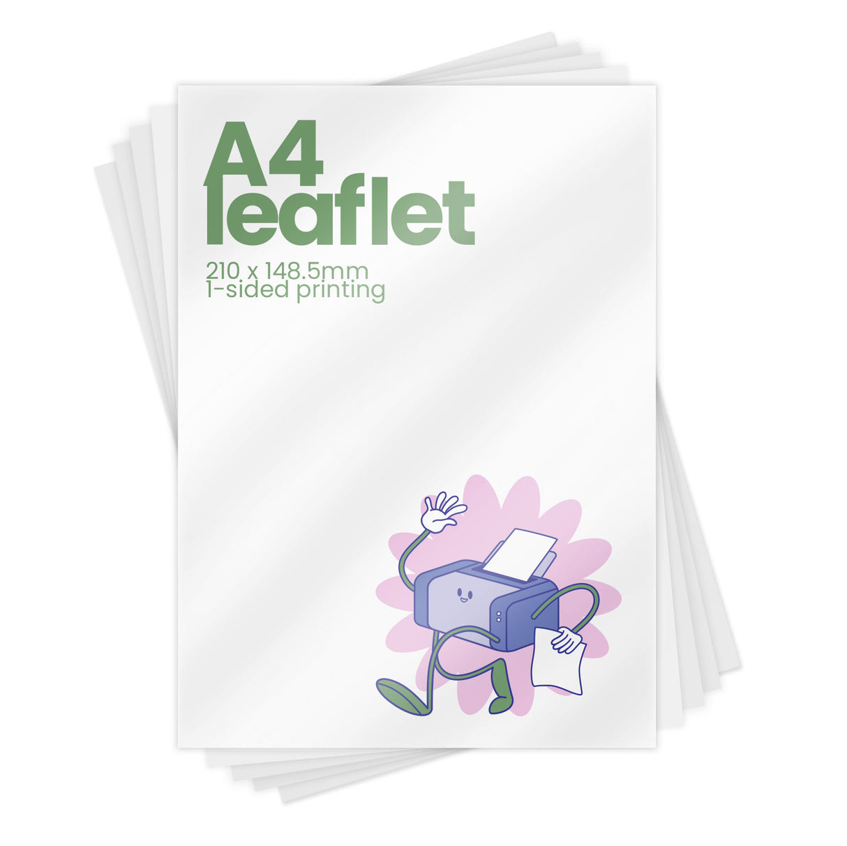 Single-Sided A4 Recycled Printed Leaflet - 210 x 297mm