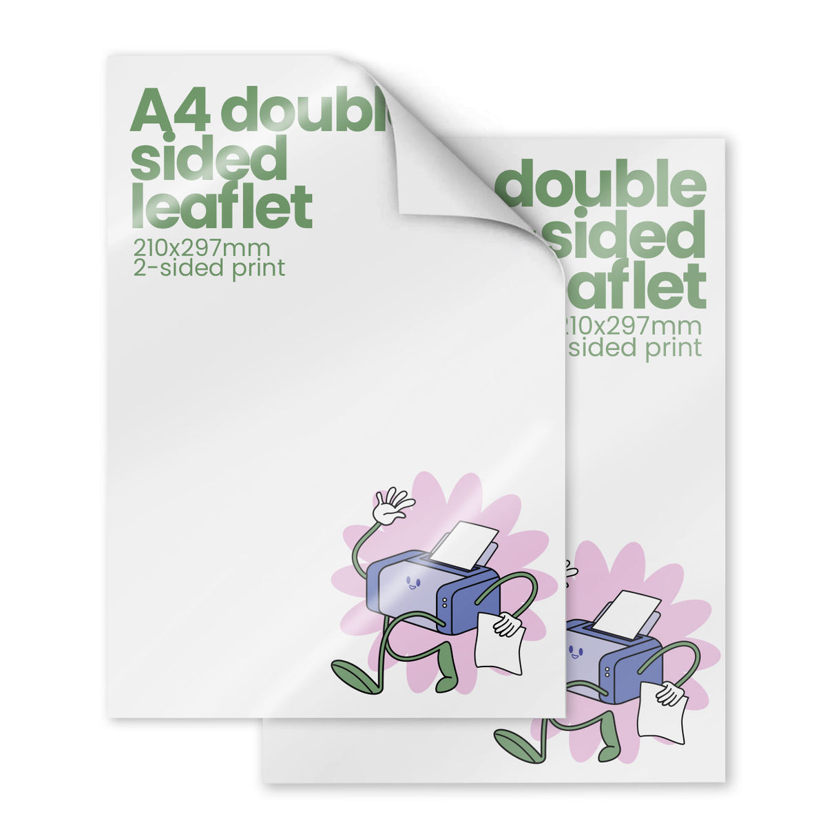 Double-Sided A4 Recycled Printed Menu - 210 x 297mm