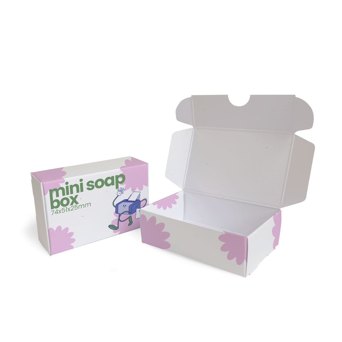 Mini Flip-Lid Soap Box - Recycled - 74x51x25mm