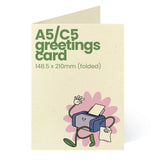 A5/C5 Printed Greetings Card - Recycled