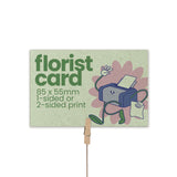 Recycled Printed Florist Message Cards - 85 x 55mm