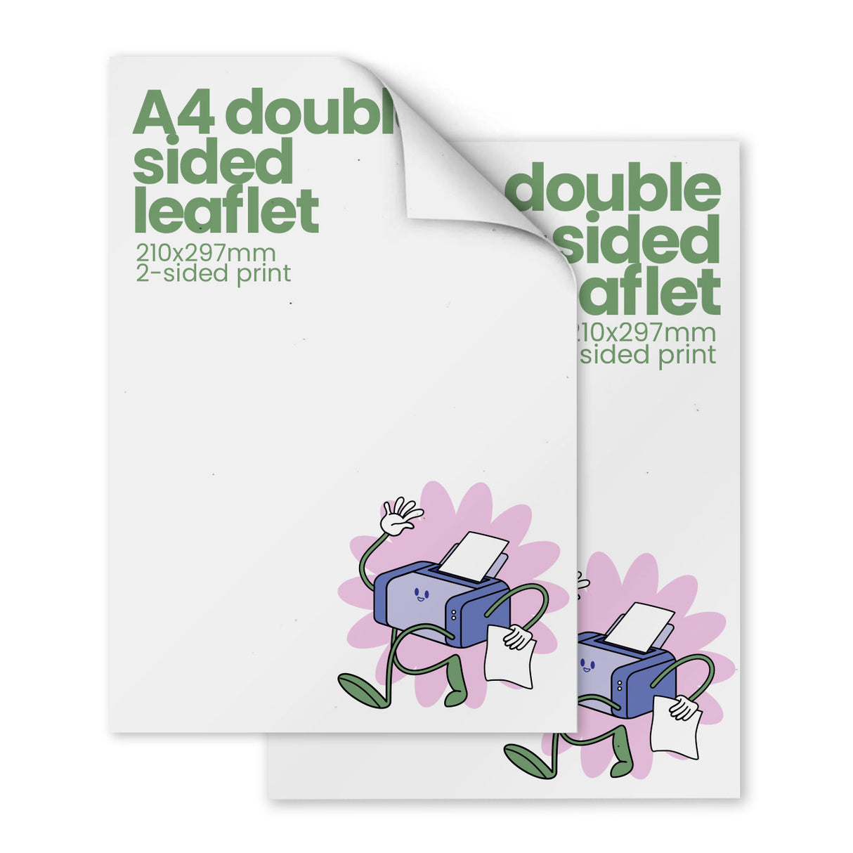Double-Sided A4 Recycled Printed Leaflet - 210 x 297mm